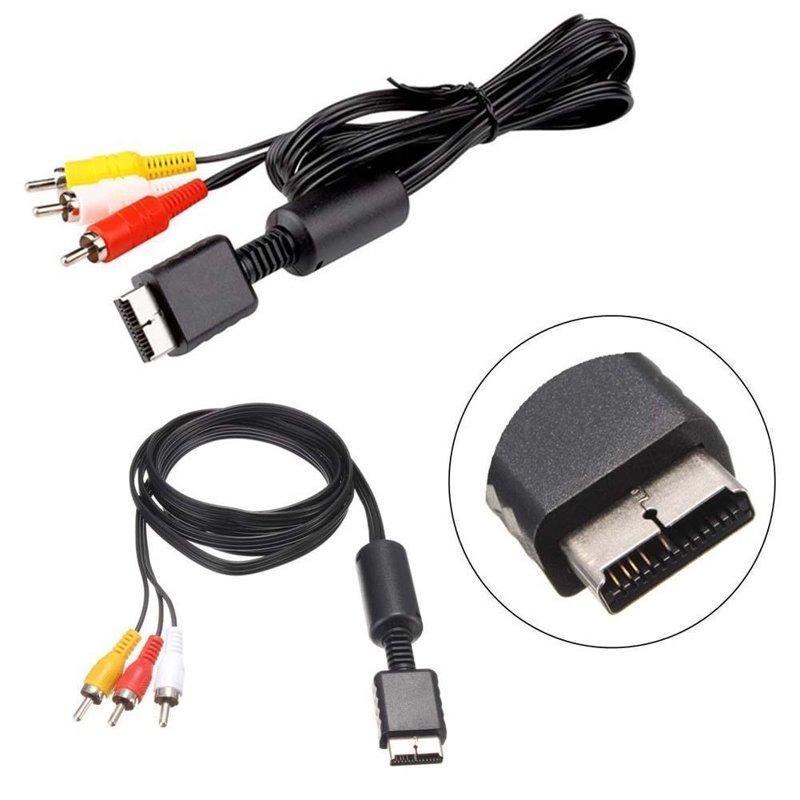 Cable Adaptador Ps2 Ps3 Consola Juego Play Audio Video Av A 3 Rca Sony