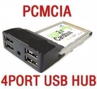 Adaptador Cardbus Usb 4 Puertos Interno Hub Pcmcia Laptop Pc