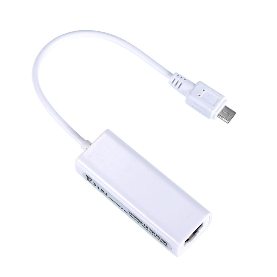 Adaptador Micro USB 2.0 a RJ45 Red Ethernet LAN Tarjeta Velocidad 10M 100Mbps QTS1081B