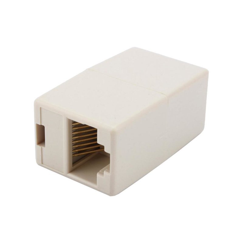 Adaptador Unión RJ45 Red Ethernet LAN Acoplador Conector Extensor