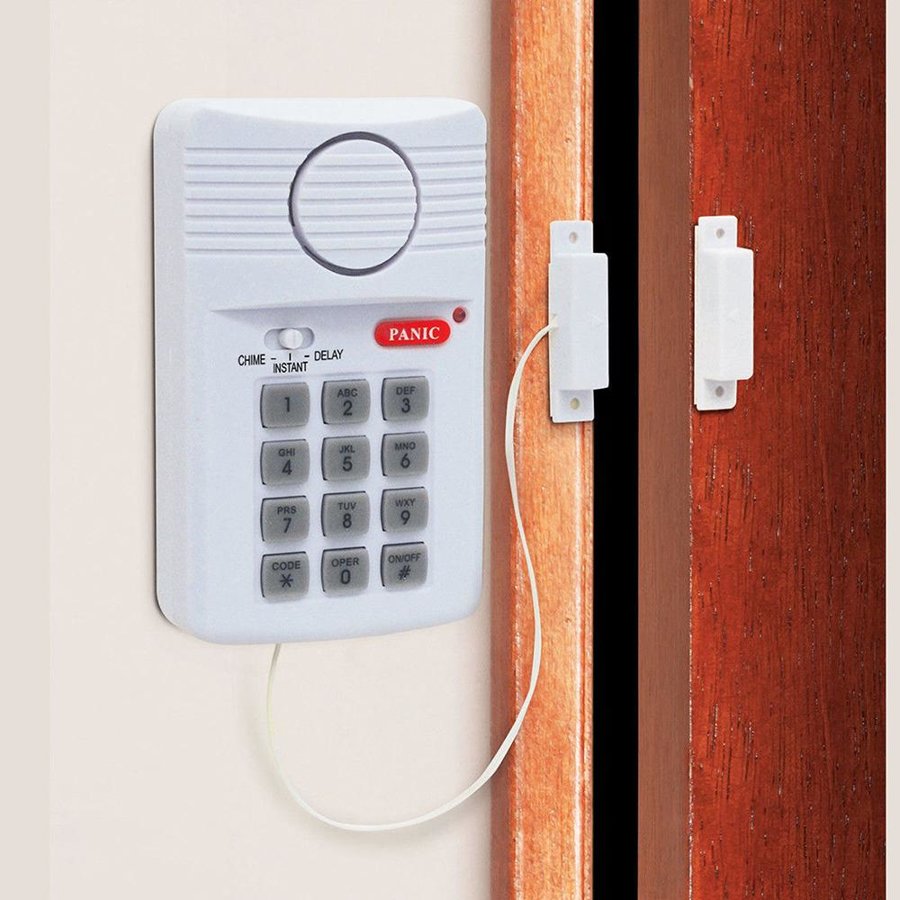 Alarma Wireless Home AA Seguridad Antirrobo Garage con Teclado Puerta Ventana 110dB
