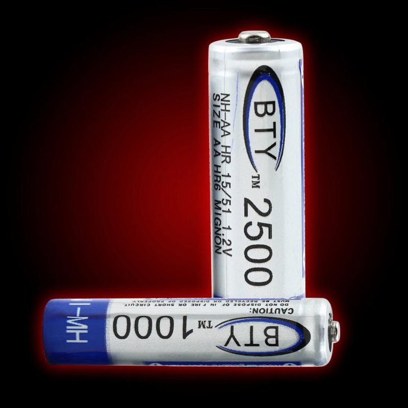 2x Baterías Recargables AAA 1.2V NI-MH NIMH 1000mAh para Mp3 Mp4 TV Control Remoto