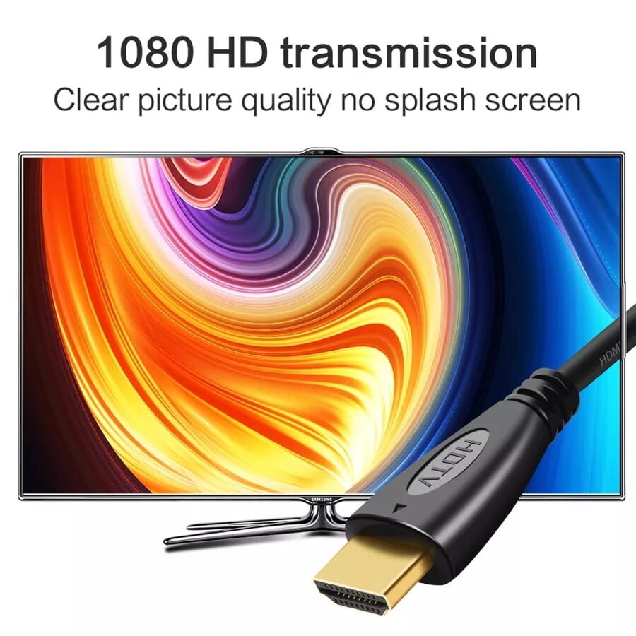 Cable 0.5m Hdmi 1080p Lcd Dvd Hdtv Video 4K Interruptor Macho Macho Consola Juego Audio 50cm