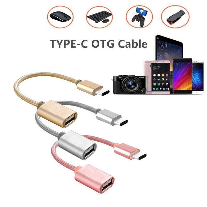 Cable Datos OTG Teclado Teléfono Inteligente Cargador Adaptador Tipo USB C