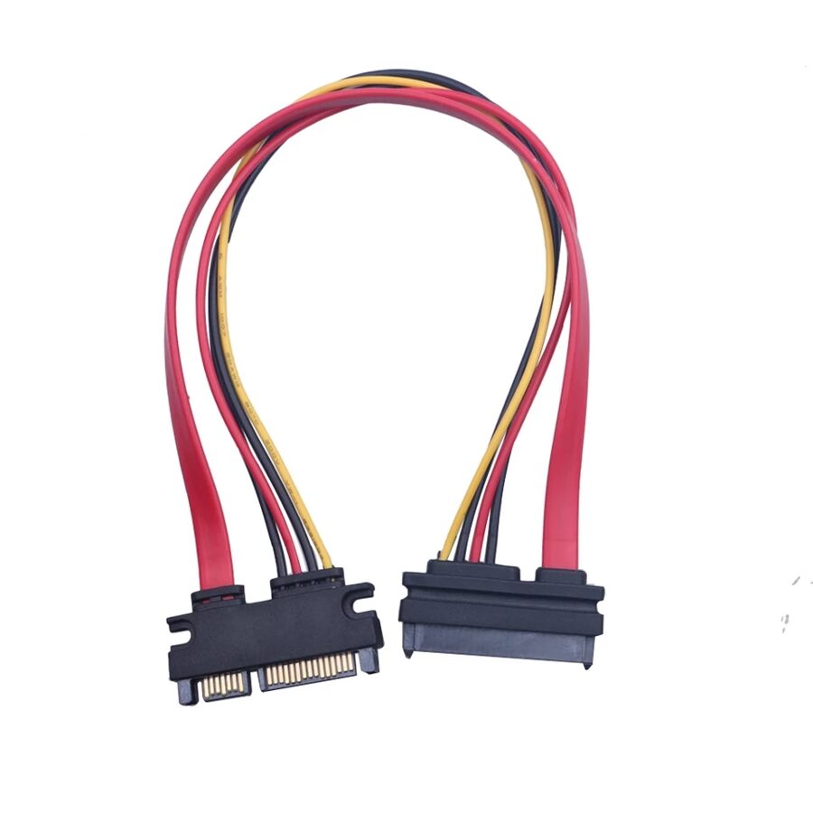 Cable Extensión Alimentación Datos ATA Serie SATA 30 cm 22 pines (15