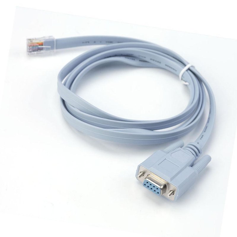 Cable Serial DB9 de 9 Pines Hembra a RJ45 Macho Adaptador Puerto Cat 5