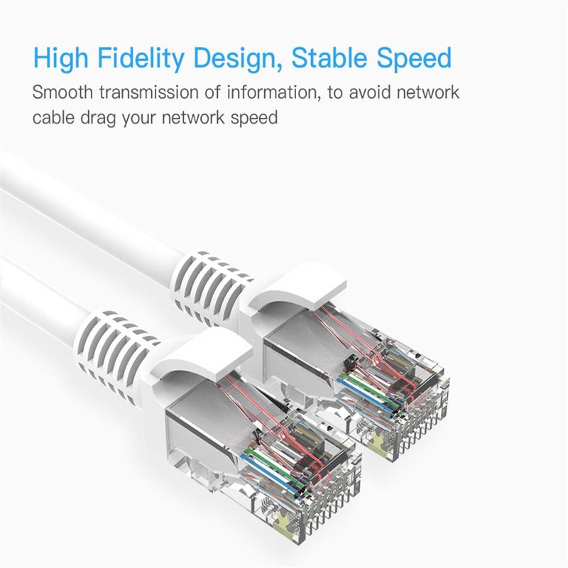 Cable Red RJ45 Cat5 Ethernet LAN Internet 10M