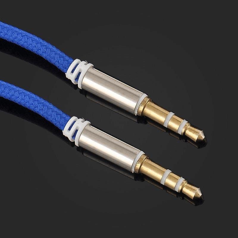 Cable Audio Aux 3.5mm Macho a Macho Estéreo Bocina Bluetooth Altavoz
