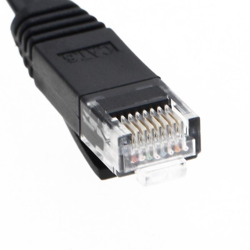Cable 10m Red Flat RJ45 Cat6 Ethernet LAN Internet Módem Router