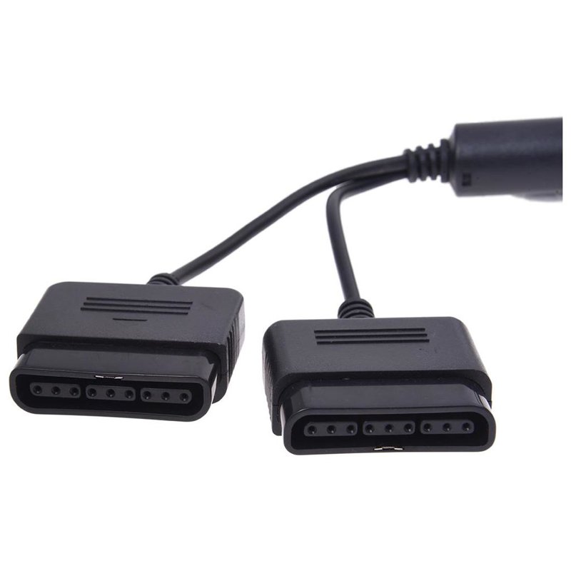 Cables USB Convertidor Adaptador 2 Puertos Doble PS2 a PS3 Playstation Controlador PC