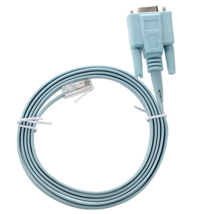 Cable Serial DB9 de 9 Pines Hembra a RJ45 Macho Adaptador Puerto Cat 5