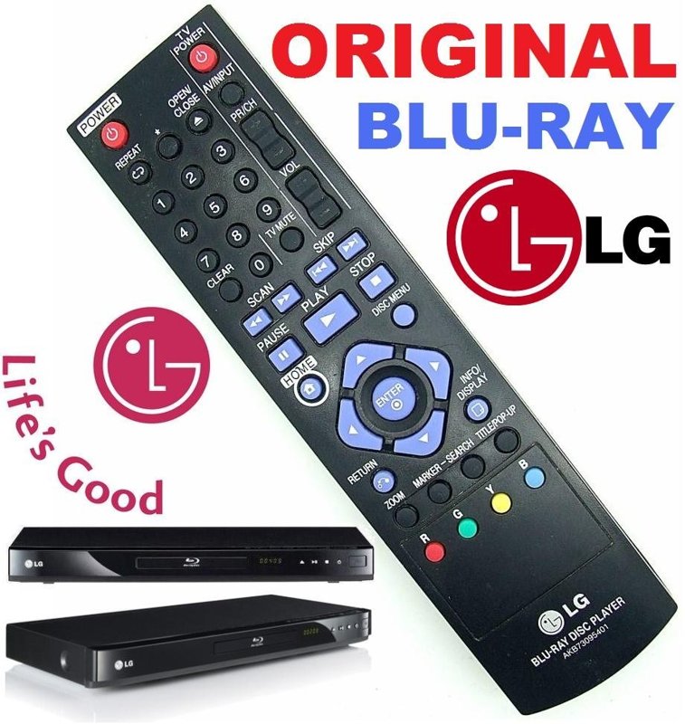 Control Remoto LG Original Blu-Ray Disc Player AKB73215301