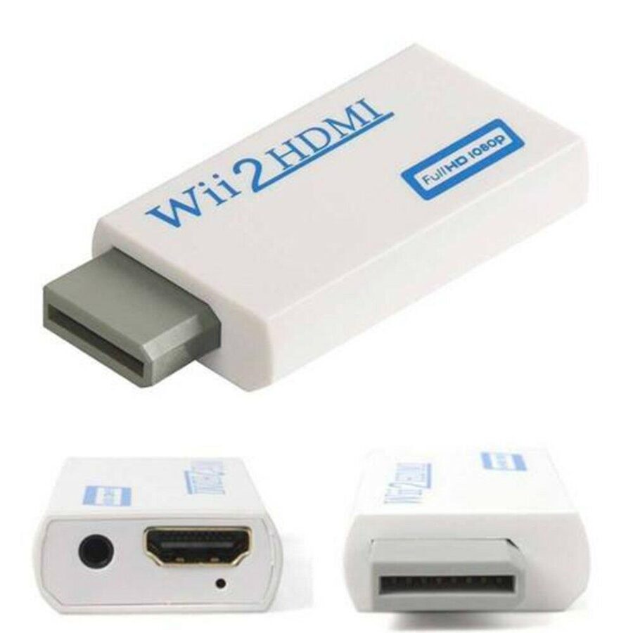 Para Wii a HDMI compatible 720p/1080p convertidor de consola de juegos a  conector de TV HD JShteea Nuevo