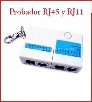 Probador Cable Rj45 Lan Rj11 Cat5 Red Mini Cable Pc