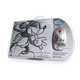 Mouse Alámbrico + Pad Mickey 3d Disney Usb Laptop PC