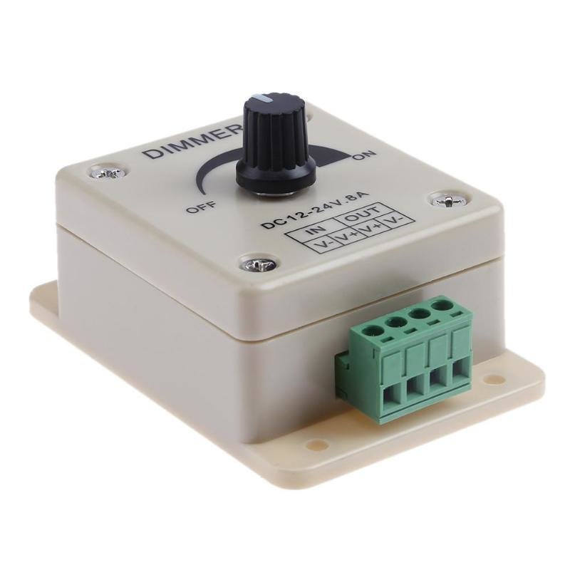 Dimmer Switch Regulador Intensidad 1224V 8A Brillo Ajustable