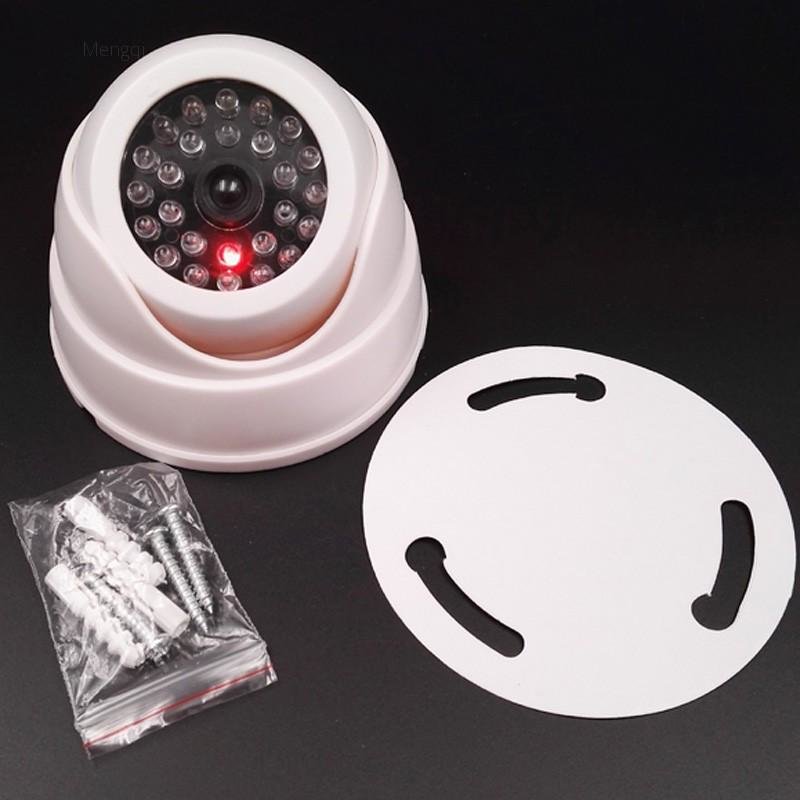 Domo Falso Vigilancia Seguridad Cámara CCTV Destella Luz LED Roja Intermitente Interior Exterior Impermeable