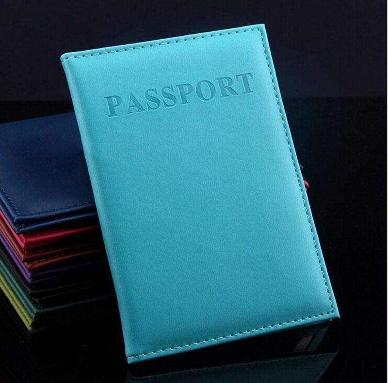 Funda Pasaporte Azul Cielo Viaje Organizador Protector Carné Identificación Passport DNI Tarjetero