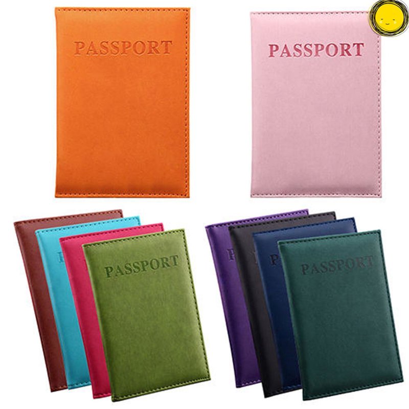 Funda Pasaporte Azul Cielo Viaje Organizador Protector Carné Identificación Passport DNI Tarjetero