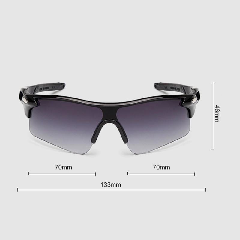 Gafas Sol Polarizado Anti UV Bicicleta a Prueba de Viento Montar Caballo Aire Libre Deportes Sandproof