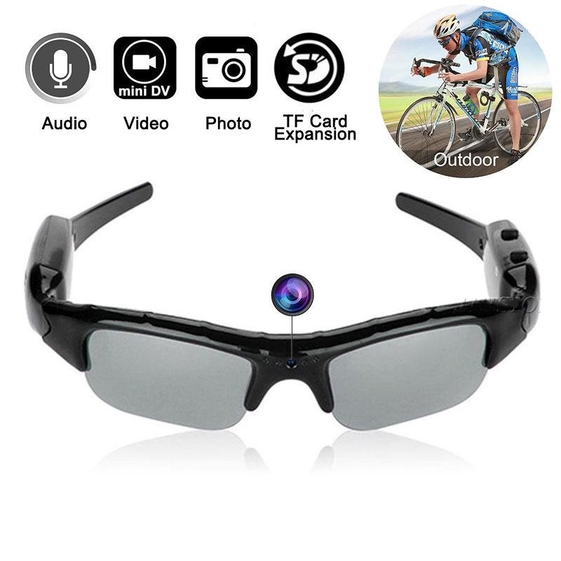 Gafas de Sol Cámara Espía Mini DvDVR Video Audio Recorder Sport Bicicleta Casco Videocámara Inteligente