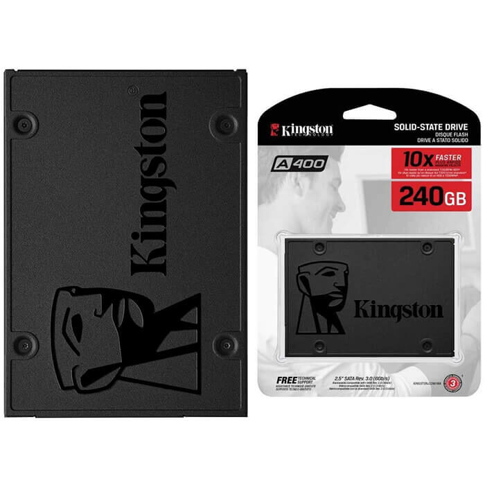 Disco Duro HD Interno 240Gb 2.5" Sólido SSD Kingston SA400S37/240G
