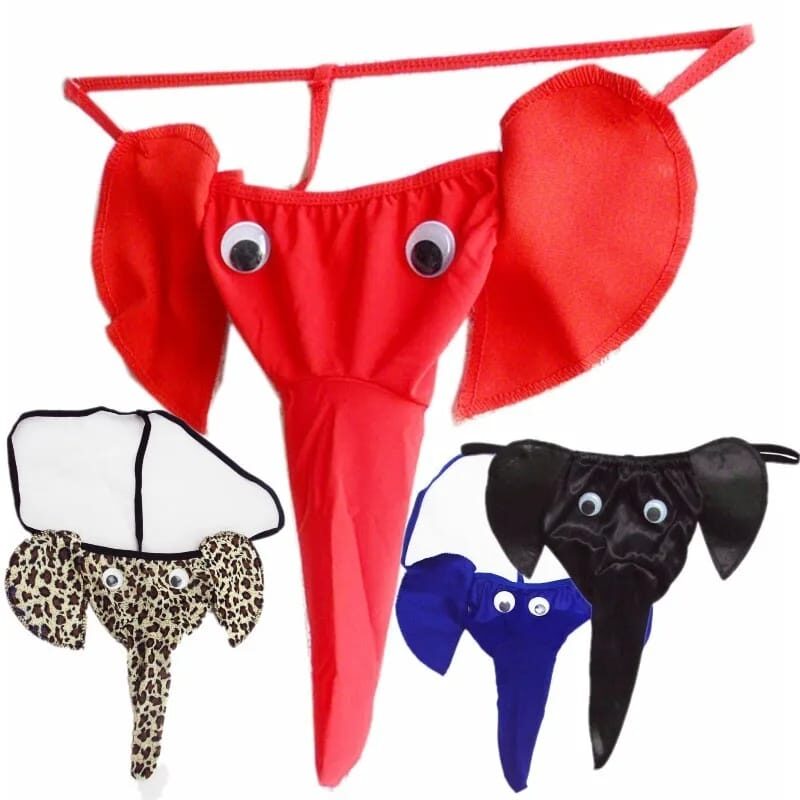 Hilo Elefante Leopardo Hombre Sexy T Back Dibujos Animados Ropa Interior Calzoncillos Tanga Seducir Noche Club Erotica San Valentin Amor y Amistad Lenceria Fina Kamelia Costa Rica Regalo Navidad Hilos...