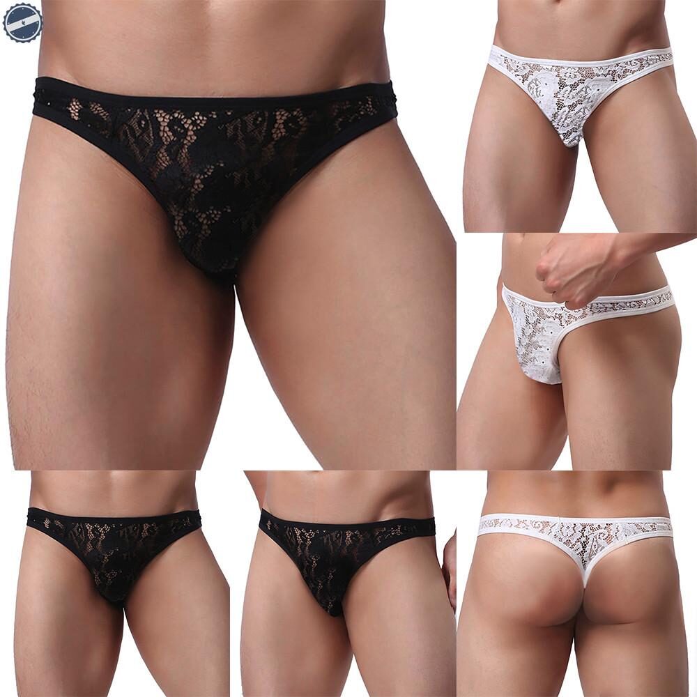 Hilo Sexy Negro Transparente Hombre G string Bolsa Patchwork Lenceria Fina Kamelia en Costa Rica Navidad Noche San Valentin Amor y Amistad Moda Tanga Ropa Interior Encaje Hilos Hombre www.TusOfertas.S...
