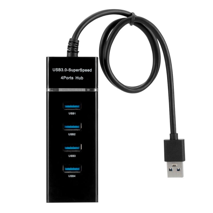 Hub 4 Port USB 3.0 Super Speed 5Gbps Convertidor Cable Adaptador PC Portátil