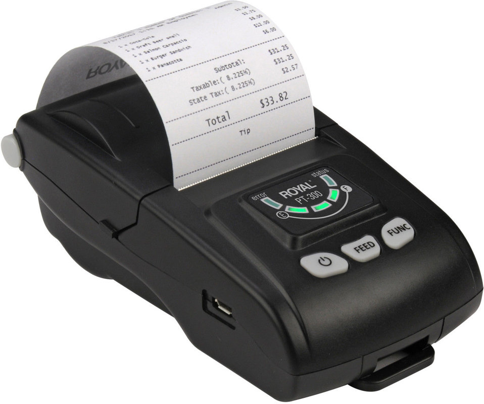 Impresora Pos Royal Pt-300 Portable Bluetooth Wifi Usb Térmica System Printer Credit Card Thermal