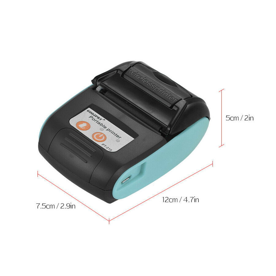 Printer Wireless Portable Goojprt Pt 210 58mm Bluetooth Impresora Pos Thermal Label Receipt 2946
