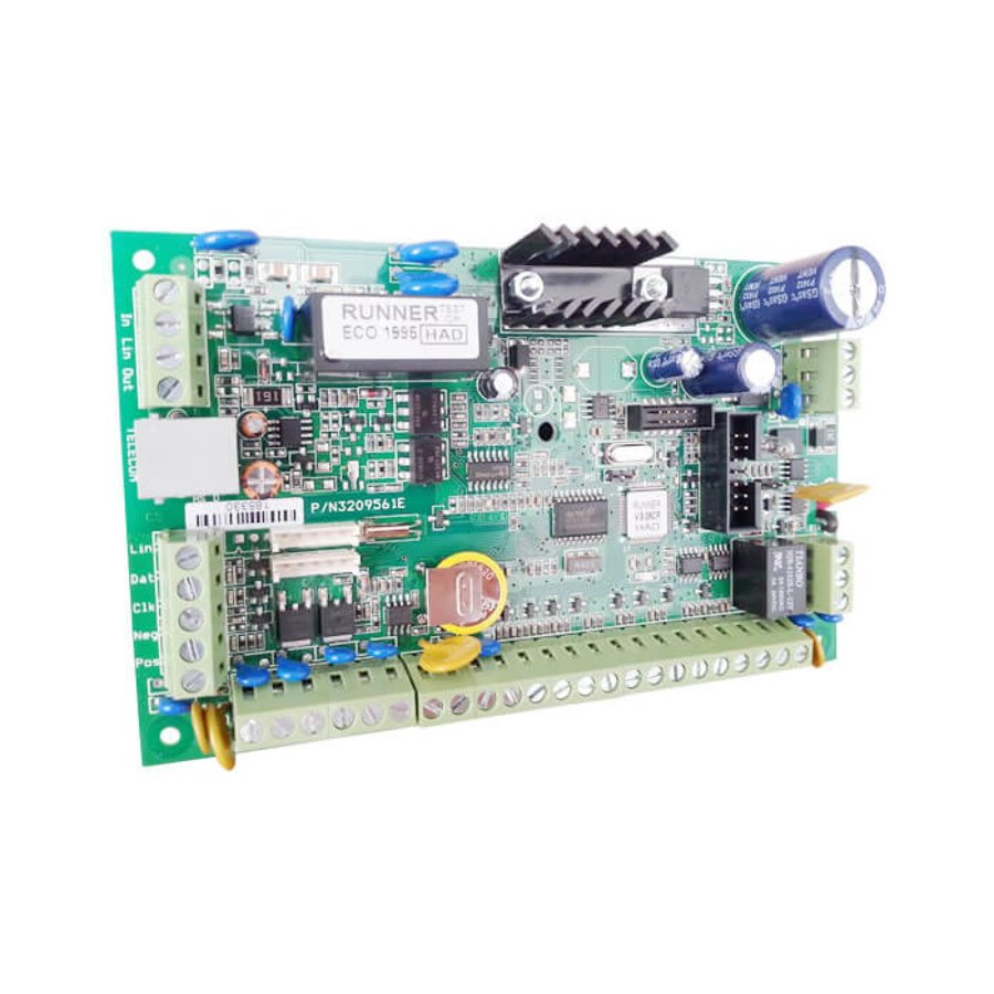 Kit de Alarma Zonas 8/16 Gabinete Plástico Teclado LED 2 Sensores PIR 2 Contactos Magnéticos 1 Sirena dos Tonos Modelo SF581A Crow