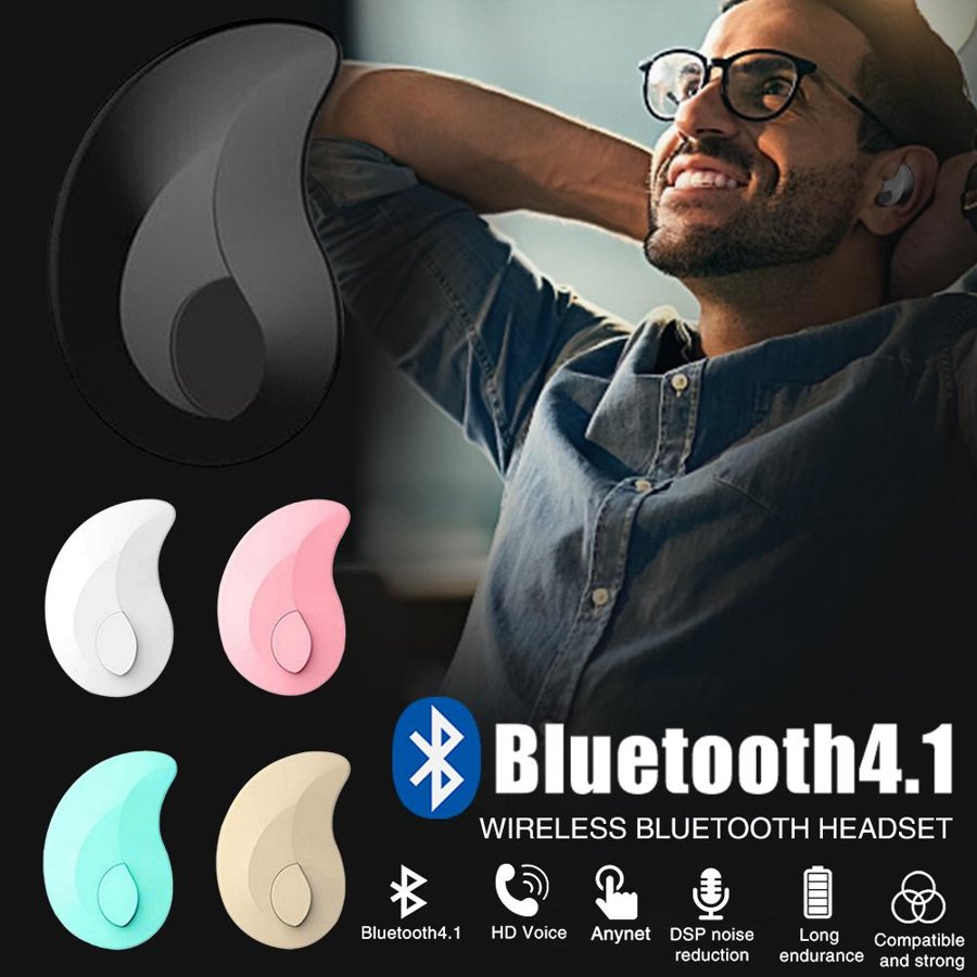 Mini Auricular Bluetooth 4.1 Inalámbrico S530 Estéreo Deportivos Tabletas Teléfono Móvil Moto Scooter Mano Libre Carro