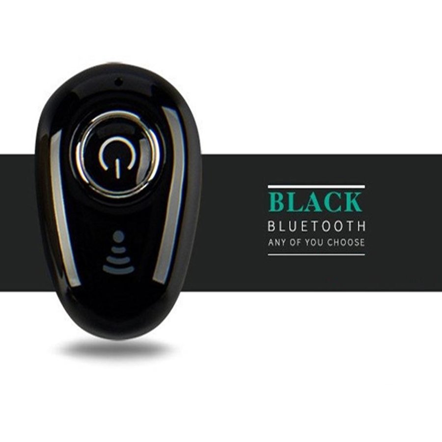 Mini Auricular Bluetooth Negro Inalámbrico Oreja Manos Libres Estéreo con Micrófono Celular