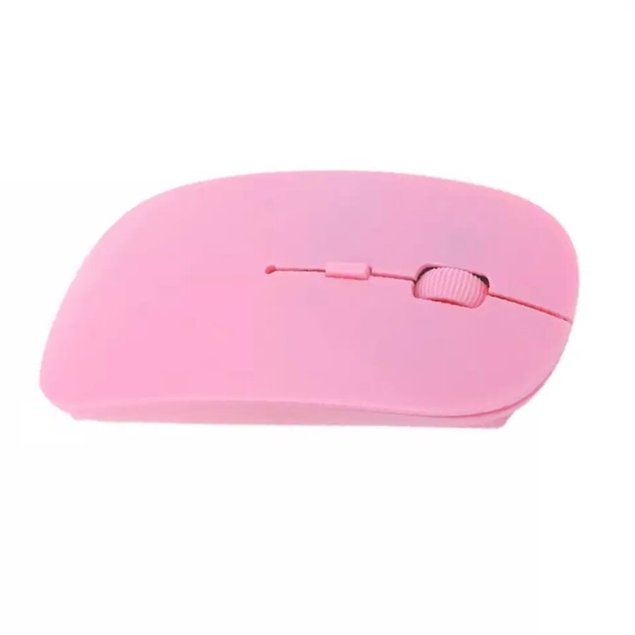 Mini Mouse Usb Slim Wireless 2.4g Optical Rosado Laptop Pc Inalámbrico