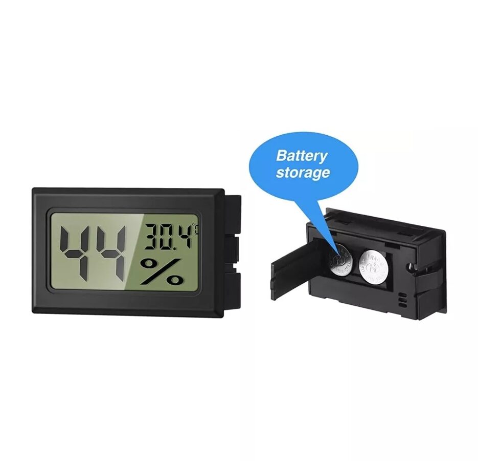 Mini Termómetro Digital LCD Higrómetro Humedad Medidor Temperatura Interior ºC