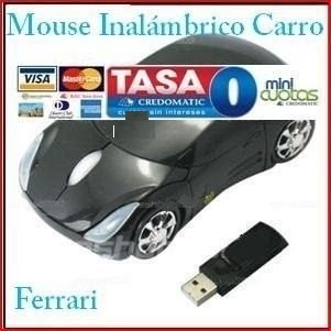 Mouse Inalámbrico Carro 3d Receptor Usb 2.0 Laptop Pc - Nuevo 