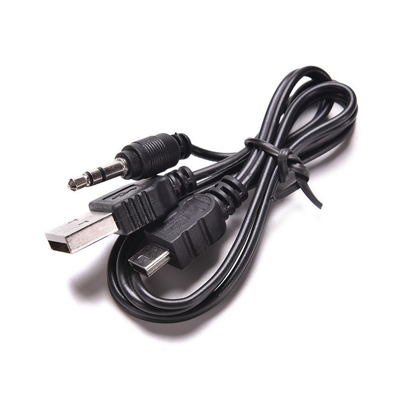 Cable 3.5mm USB a Mini USB Standard Audio Jack Connección Cable Mp3