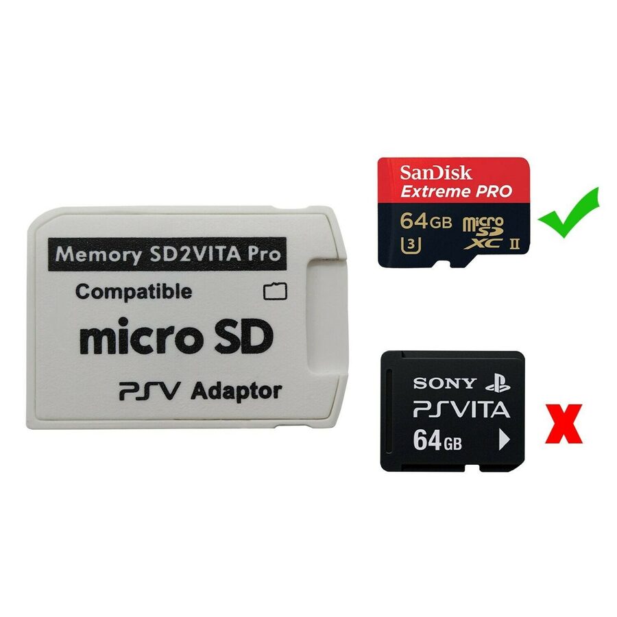 Adaptador para Tarjeta Memoria de PS Vita Micro SD V5.0 SD2VITA PSVSD Pro