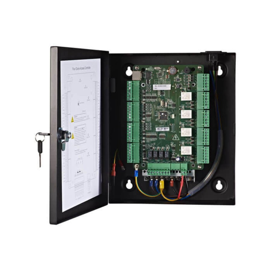 Sistema Panel de Control de Acceso de Red y Asistencia 4 Puertas para 4