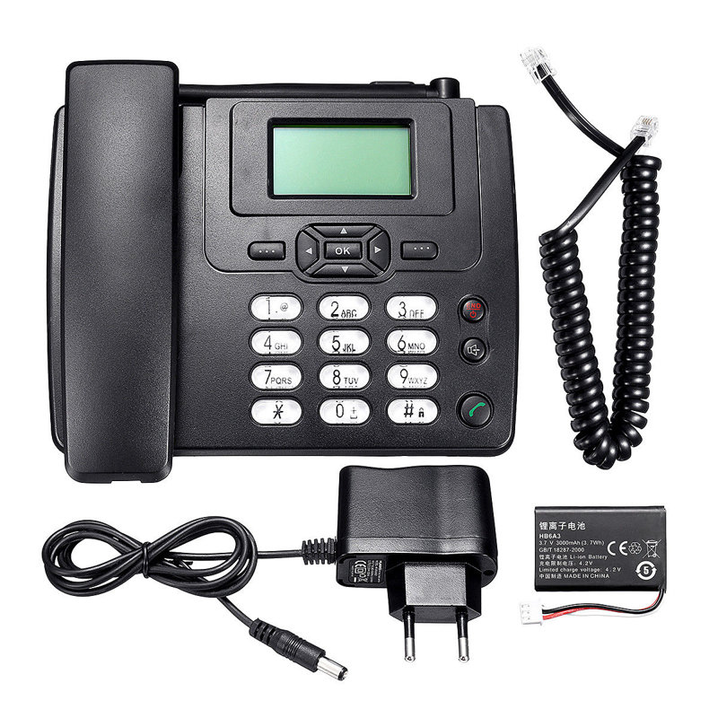 Teléfono Inalámbrico De Escritorio Tarjeta SIM GSM Móvil Oficina Hogar Casa Residencial Wireless