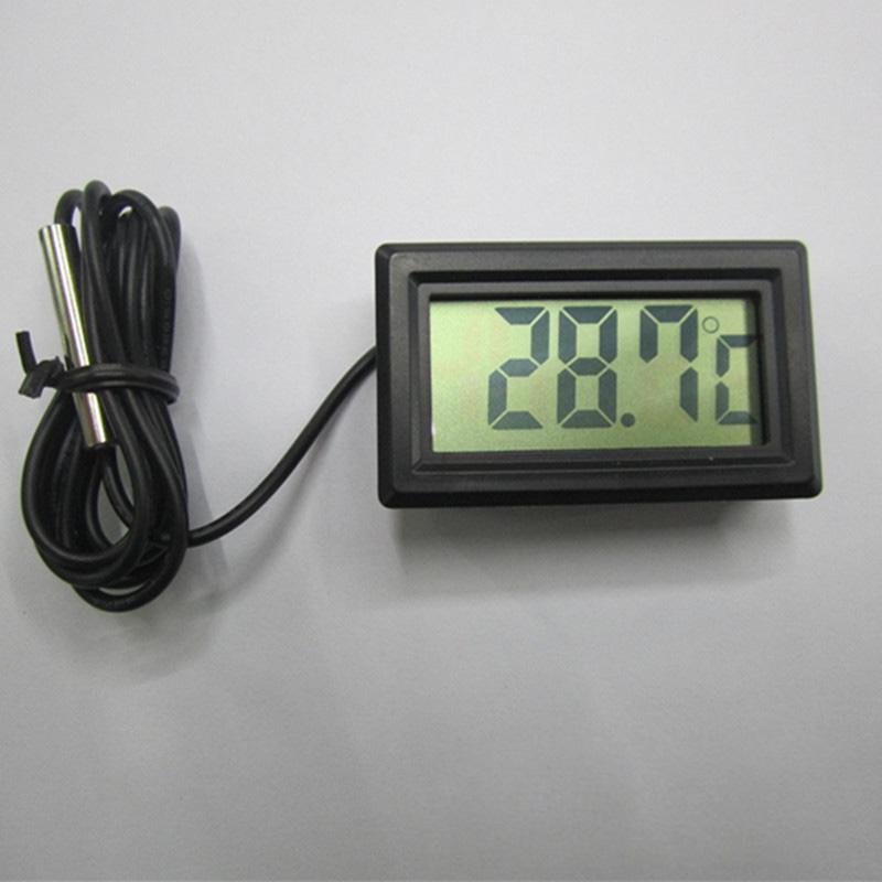 Termometro ºc Digital LCD Nevera Congelador Refrigeradora Negro Encubadoras