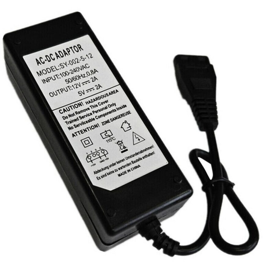 Adaptador Corriente Externo 12v+5v Ac Hdd Disco Duro Ide Cables www