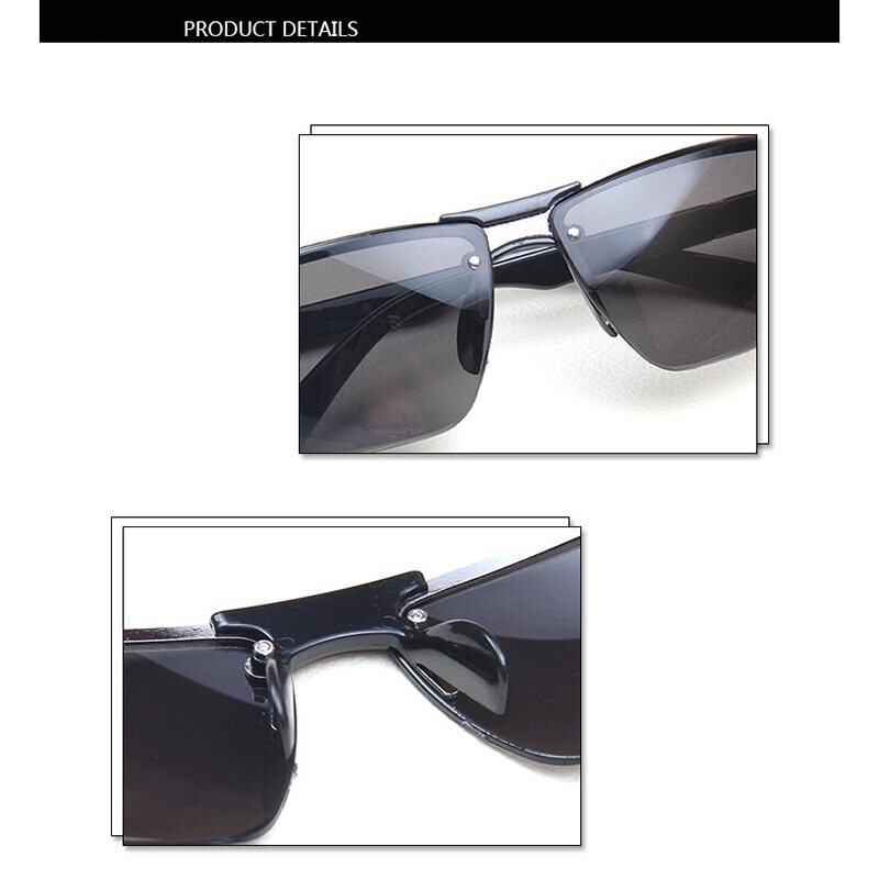 Gafas Negras Sol Unisex Protección UV400 Metal Deportivas A Prueba Viento Fashion Doble Puente