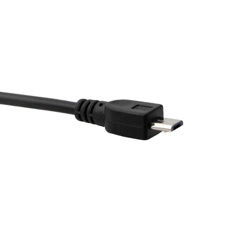 Cable Micro Usb M-m 4 Polos 3.5mm Conector Jack Carro Audio