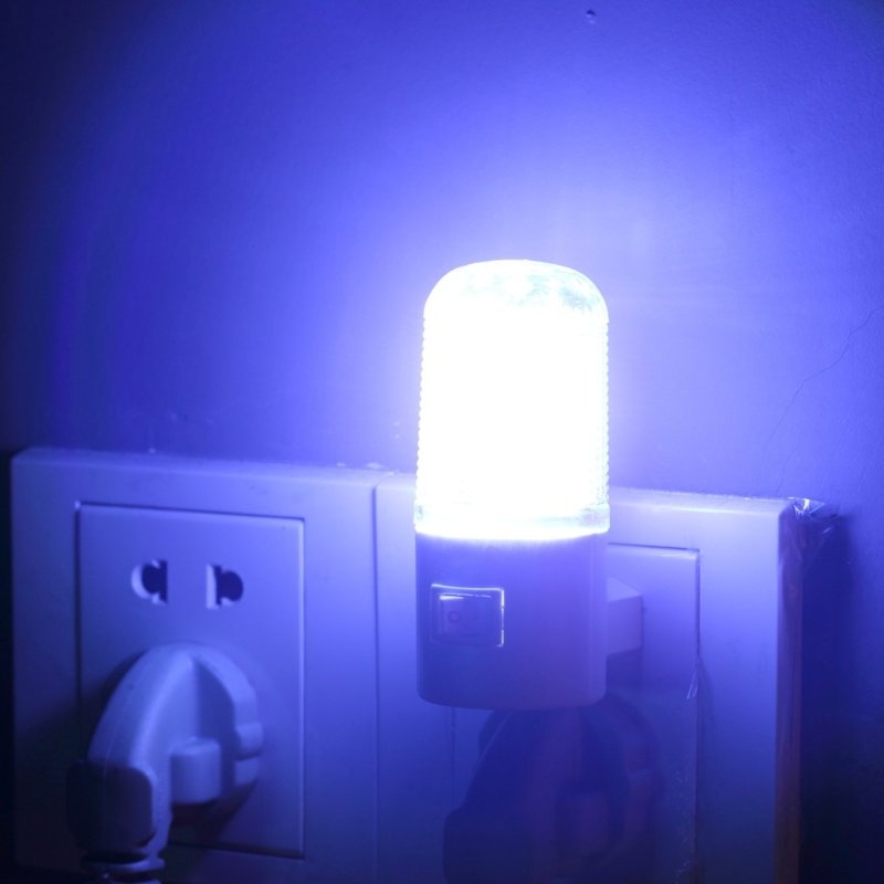 Lámpara de enchufe para habitación de bebé, luz nocturna, 4 LED