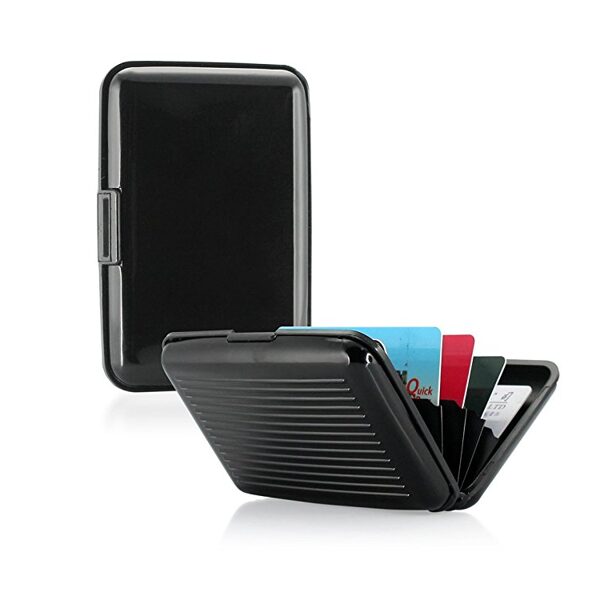 Aluma Wallet Unisex Card Crédito Business Bloquea Escaner Tarjetero Metal