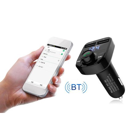 Bluetooth 4.0 Fm TF hasta 32Gb Transmisor Modulador Manos Libres Coche Carro Mp3 Reproductor Audio Carga Rápida 3.1a USB Dual