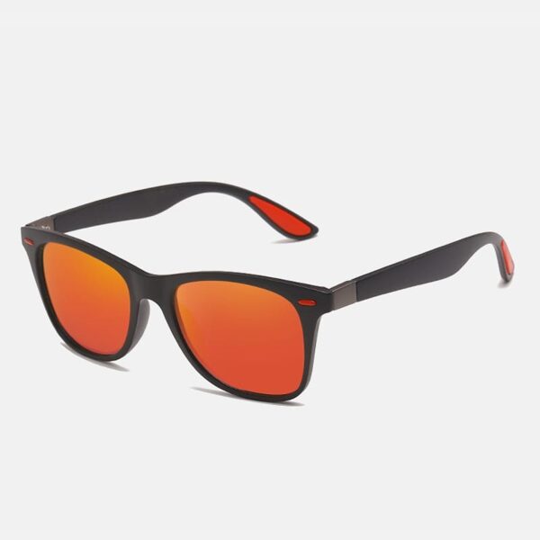 Gafas De Sol UV400 Amarillo Anaranjado Polarizadas Clásicas Unisex Lentes Sol con montura cuadrada Playa Mar Piscina Paseo Conducir