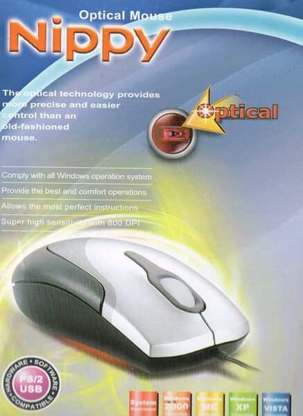 Mouse Optical Nippy PS2 800DPI MO-S233PS0370 5V 20Ma 